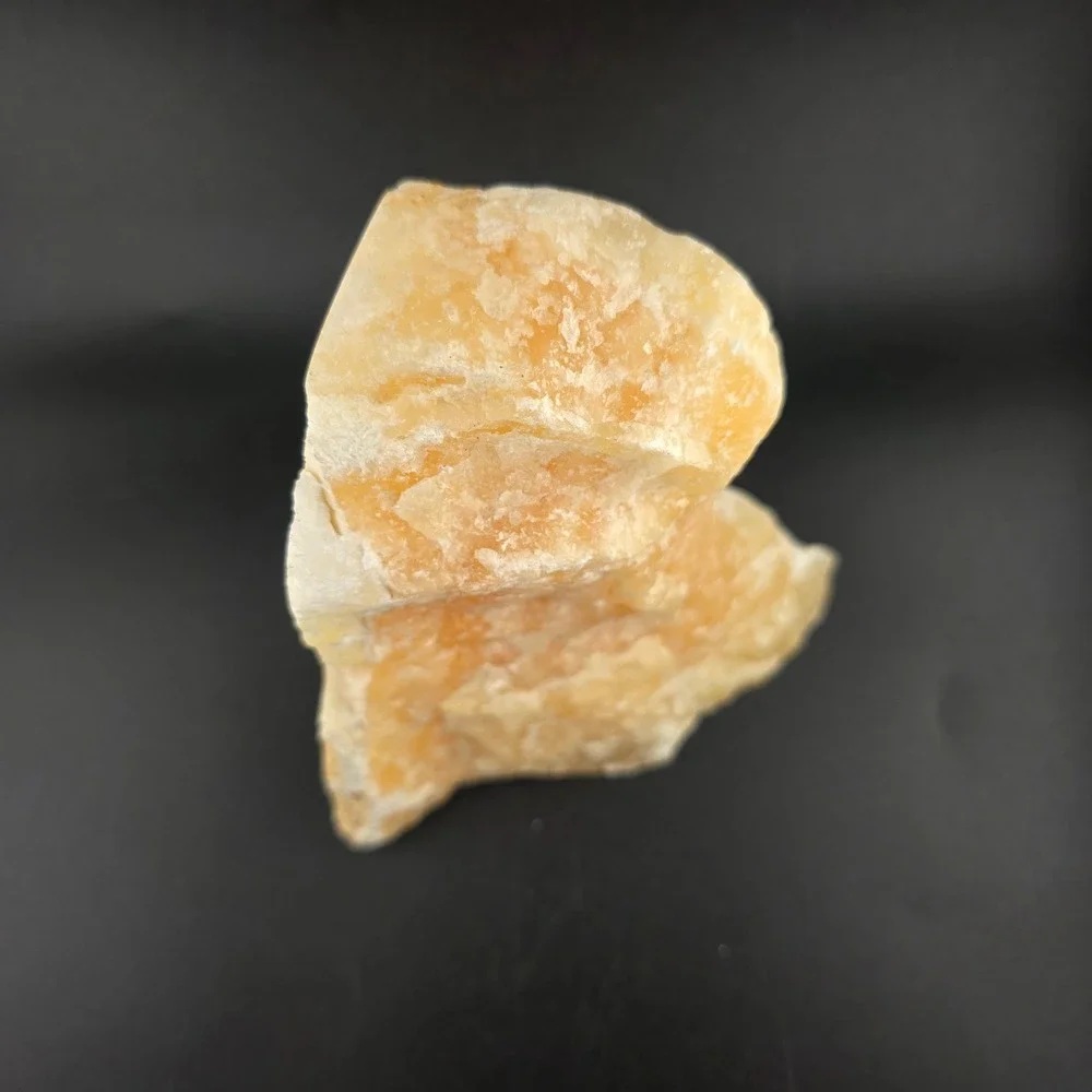 Orange‎ Calcite Bookend Natural Crystal Mineral Specimen Display Hecho En Mexico